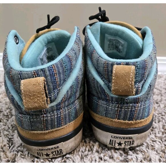 Men's Converse Bassline Textile Upper High Top All Stars Sneakers, Sz 9 - Picture 5 of 10